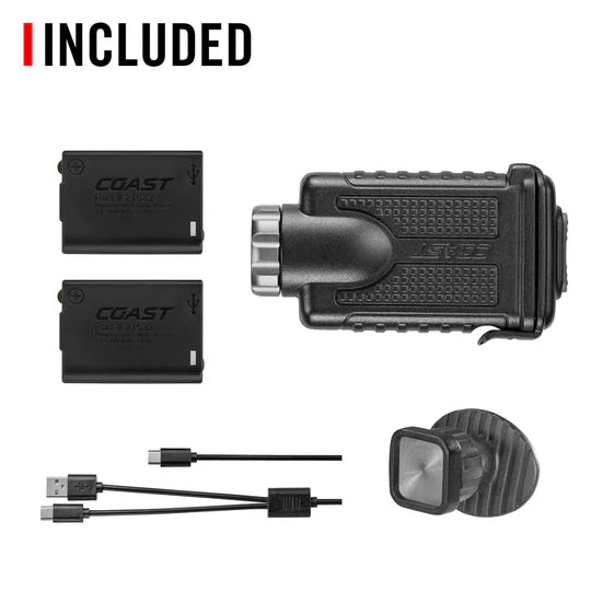 CST SHL2R - 500 Lumen Rechargeable, Focusable Side Light, 2 Lithium Batteries, 3 Mounts (SOLD IN PACKS OF 6)