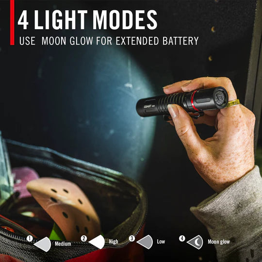Coast XT20R - USB-C Rechargeable Focusing 520 LUMENS 116M BEAM 43H Flashlight (SOLD IN PACKS OF 6)