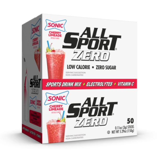 All Sport Powder Hydration Sticks, Low Calorie, Performance Electrolyte Drink Mix, Sugar Free, 2x Potassium, 3 Grams/Stick, 50 Sticks per Box